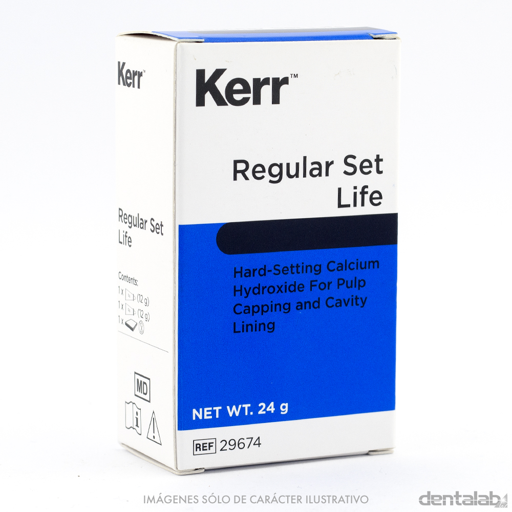 Cemento Temporario Hidróxido de Calcio Avío Regular Life Kerr x 24g