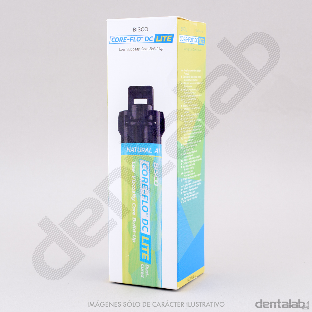 Cemento de Resina Dual Core Flo DC Lite BISCO Jeringa x 8g Natural A1