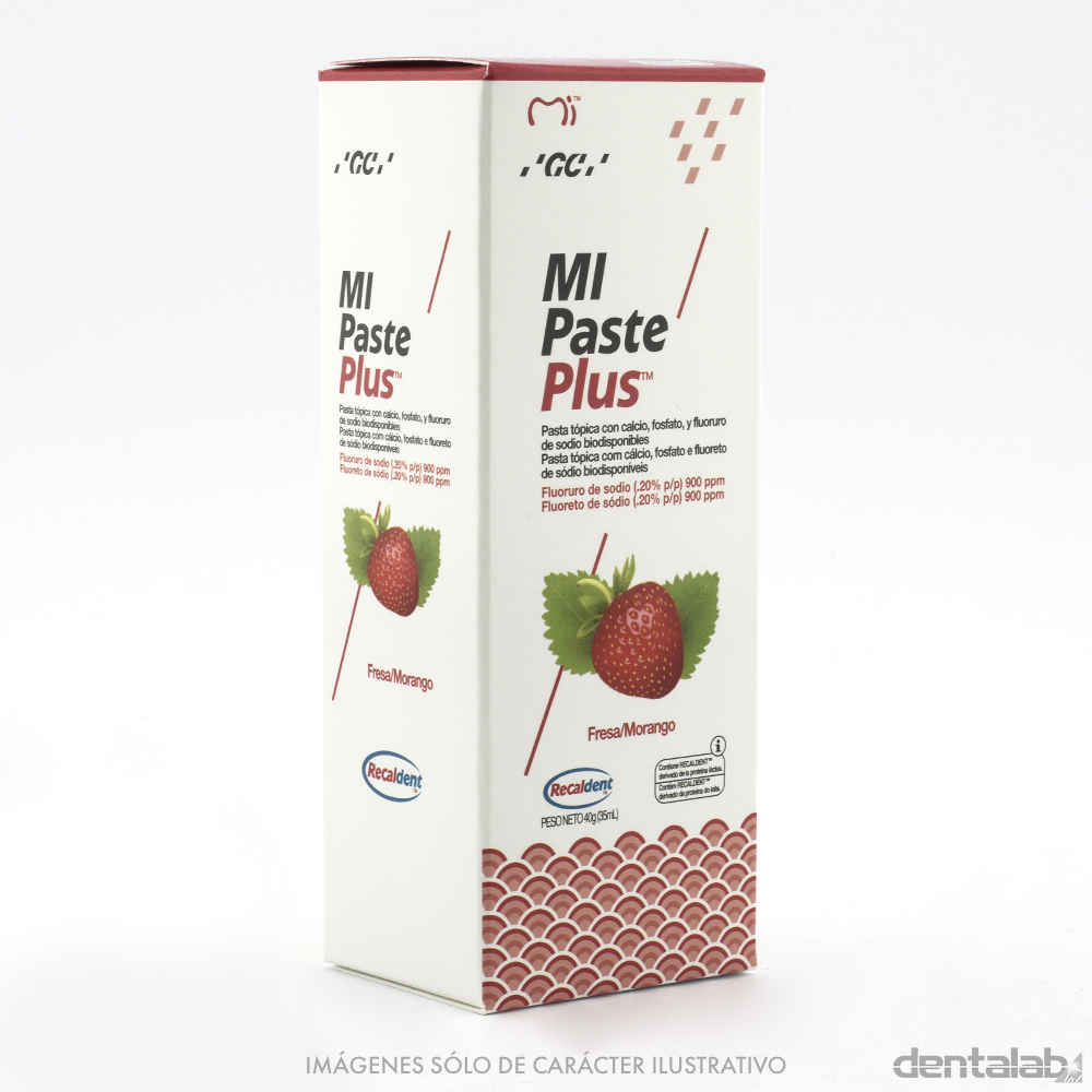 Pasta Tópica con Calcio, Fosfato y Cloruro de Sodio Biodisponibles MI Paste Plus GC 40g