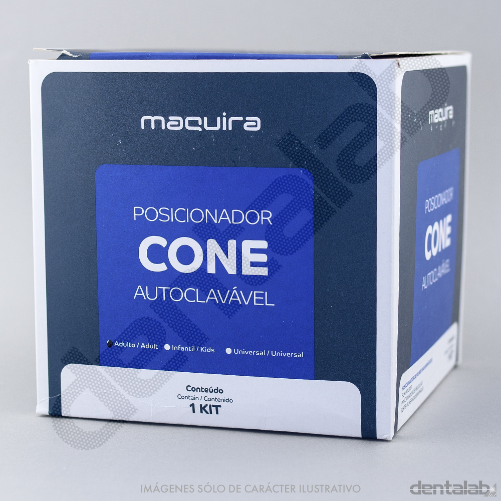 Kit Posicionador de Placa Cone Completo Autoclavable MAQUIRA x 4 und.