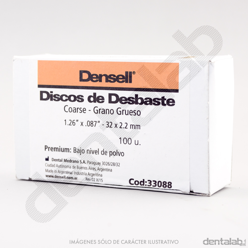Disco de Desbaste Bajo Polvo 32x2.2 mm x 100 und.