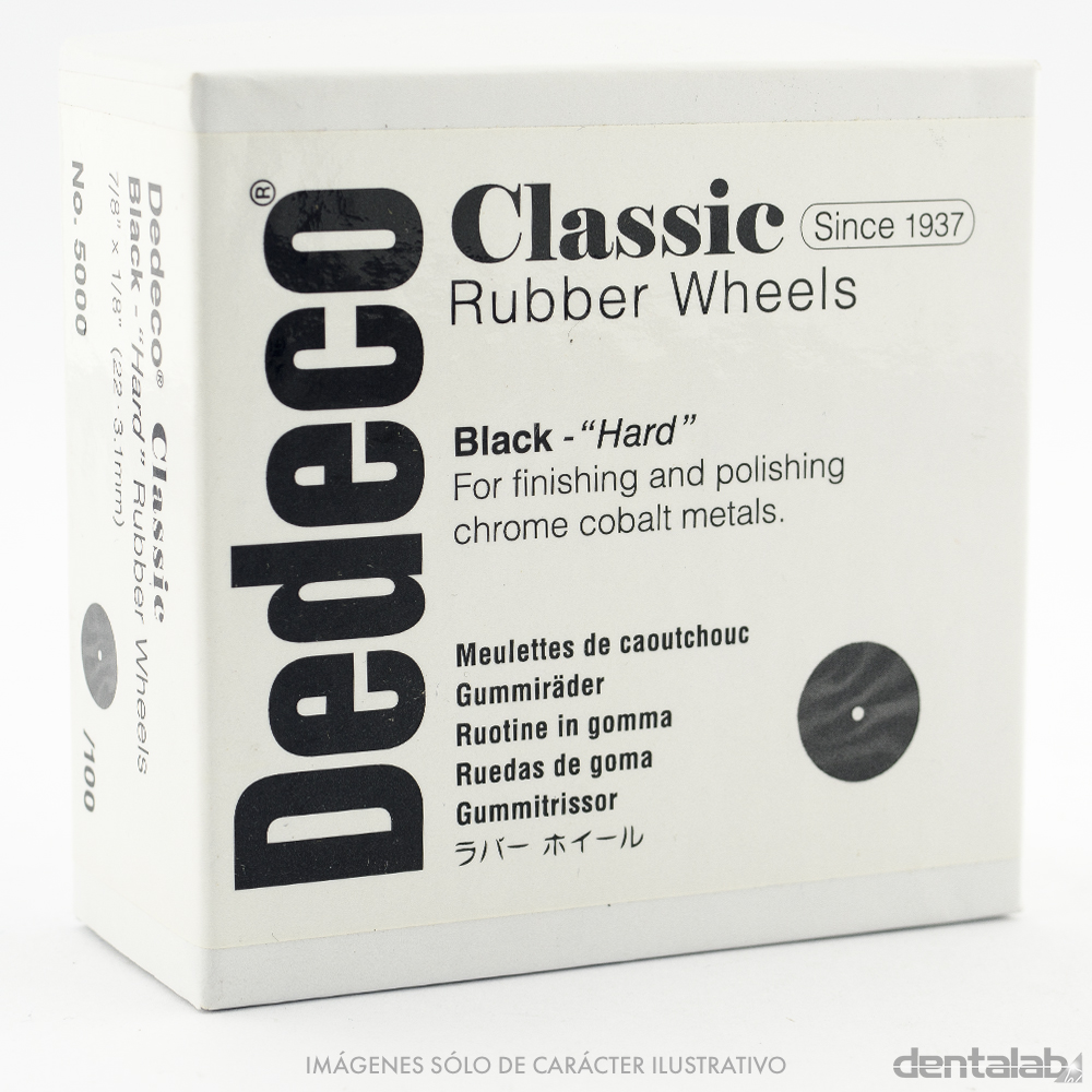Goma Rueda Negra Dedeco x 100 und.