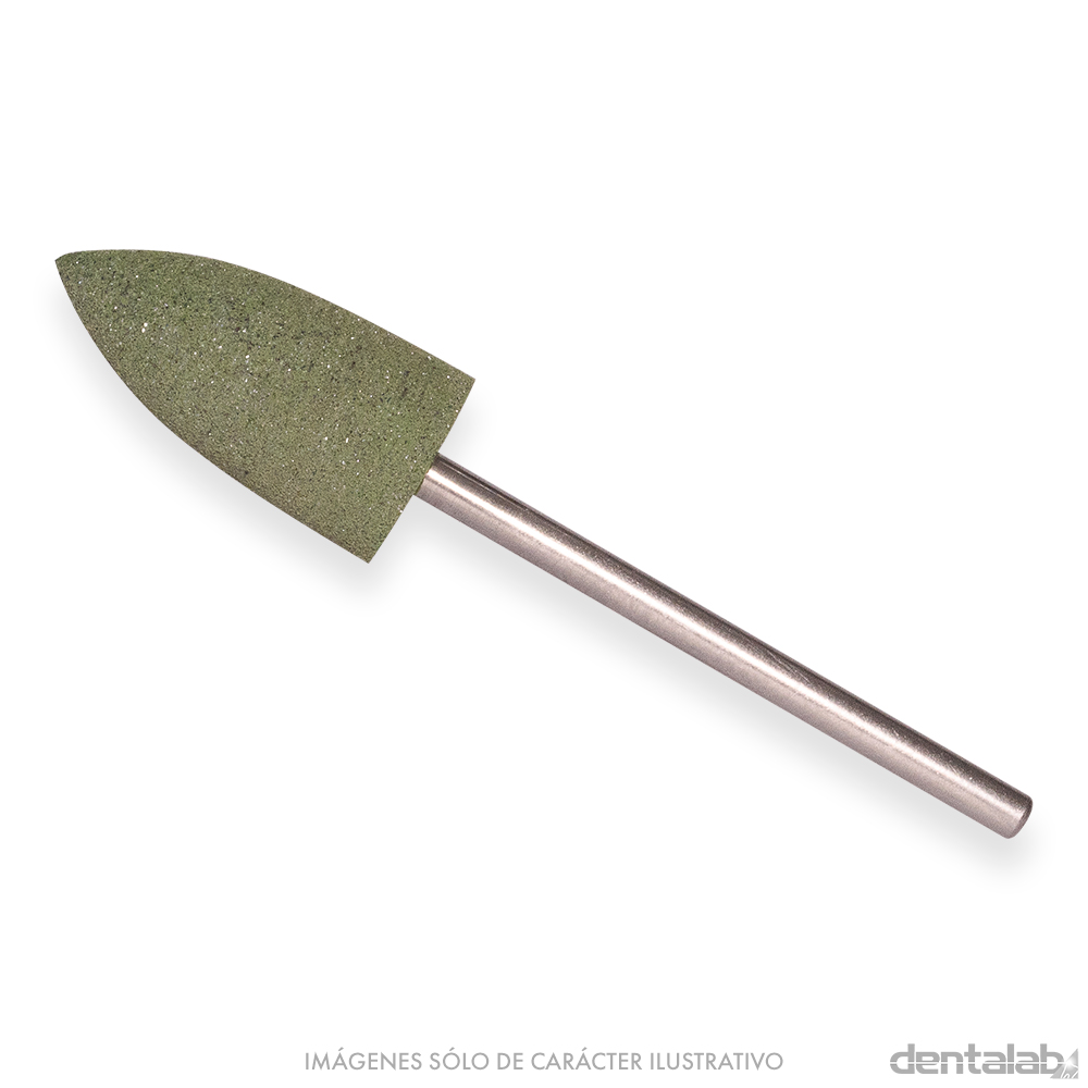 Pulidor para Composite Verde Grano Grueso Punta Torpedo EVE x Und.