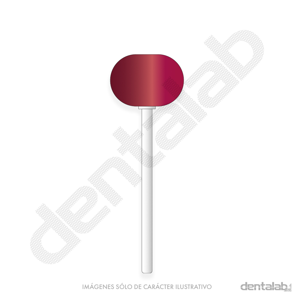 Piedra Rubi F62 Redonda para Acrílico FLEXILLIUM x Unidad
