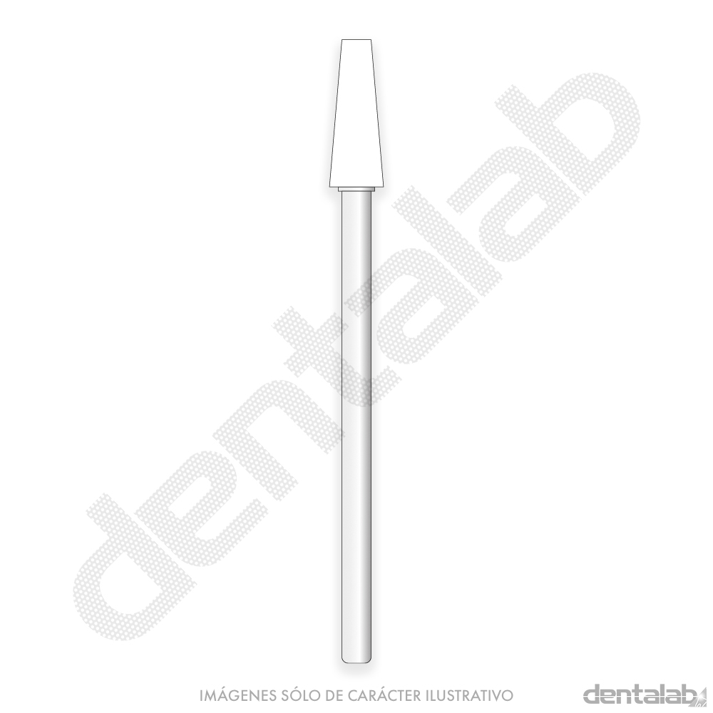 Piedra Blanca F5 Cónica punta Plana para Metal Easydent x Unidad