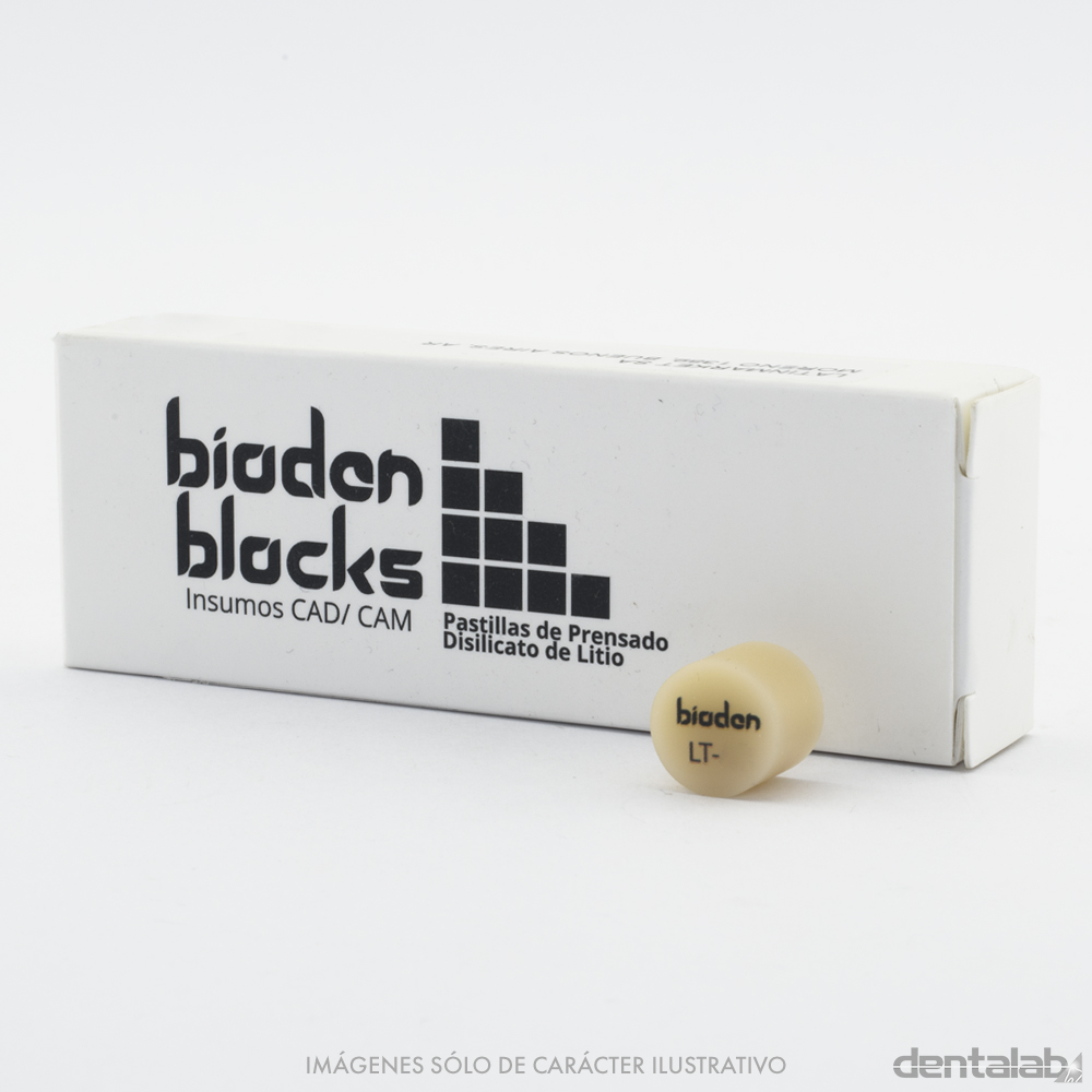 Pastilla Disilicato Bioden LT Low Traslucency A2 x 3g