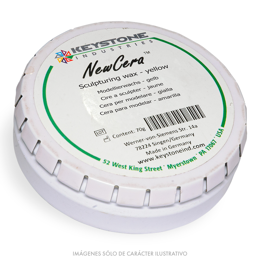 Cera en Lata Modelar Amarilla Keystone x 70g
