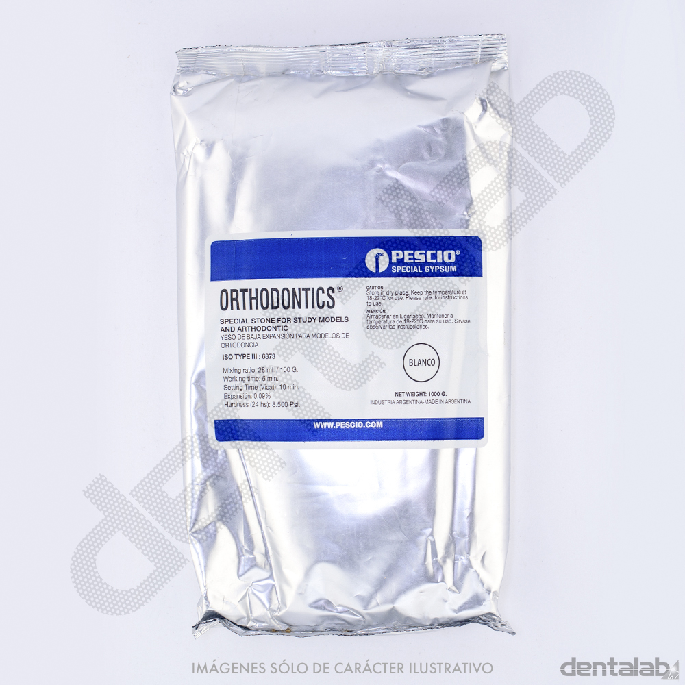 Yeso Orthodontics Blanco PESCIO x 1kg