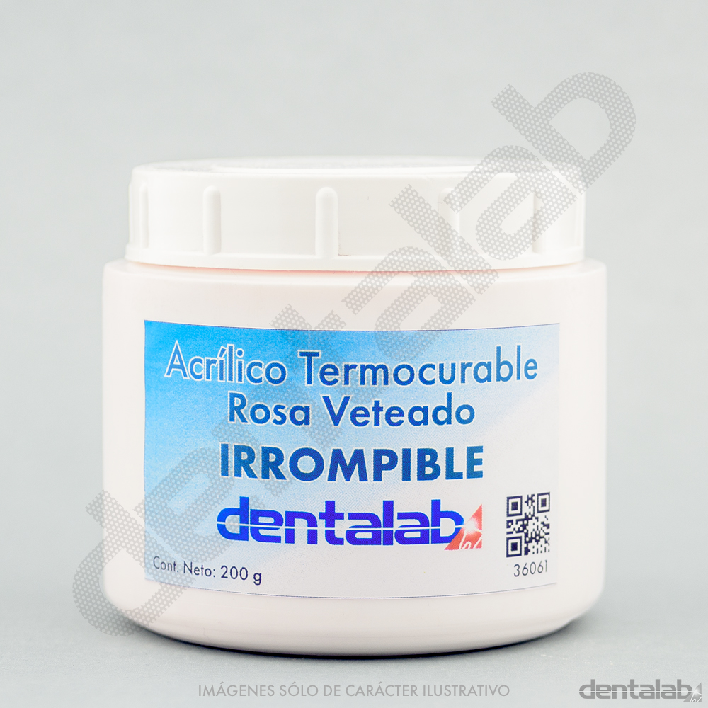 Acrílico Termo ROSA Irrompible Dentalab x 200g