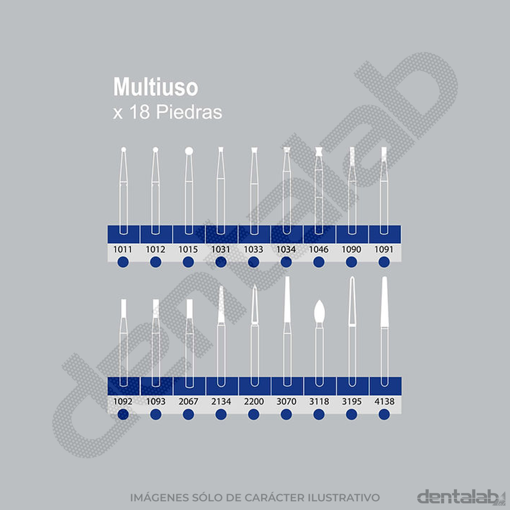 Kit MICRODONT • Multiuso • Fresa de Diamante FG x 18 und.
