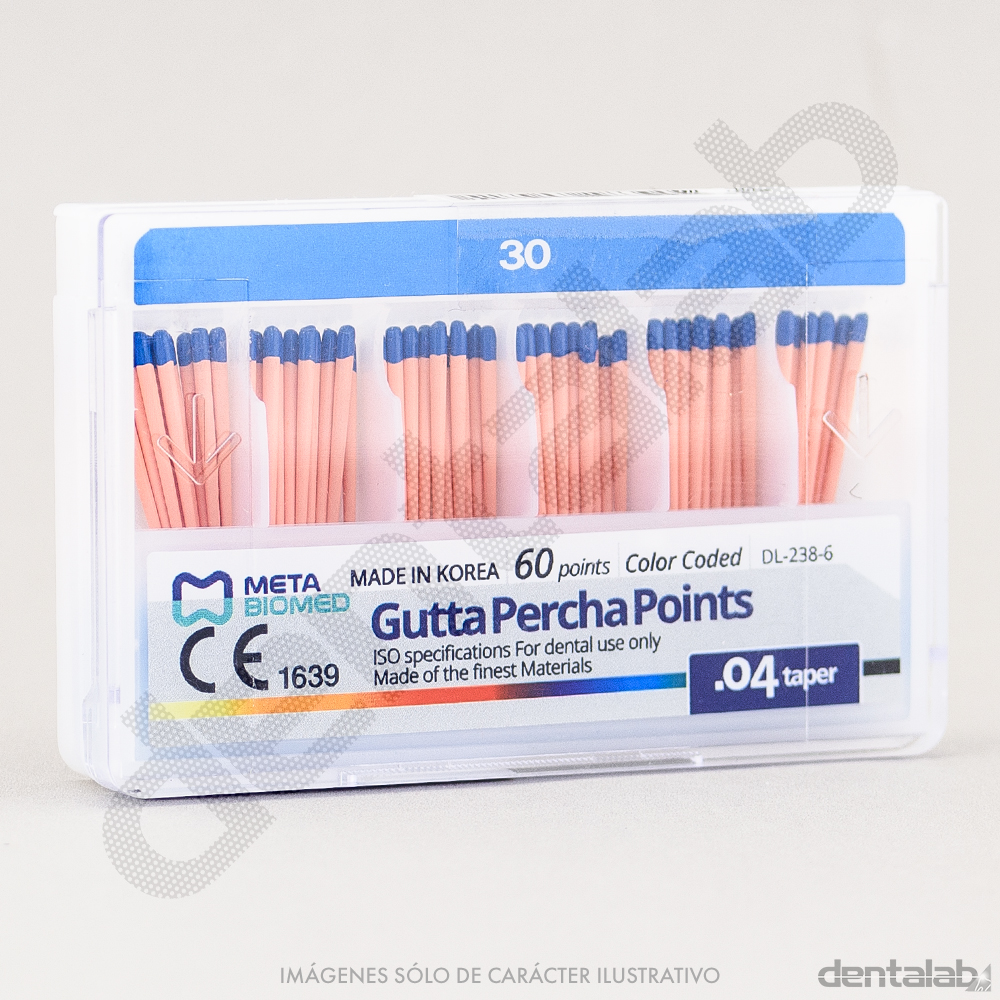Conos de Gutta Taper 0.04 1ª Serie #30 META BIOMED