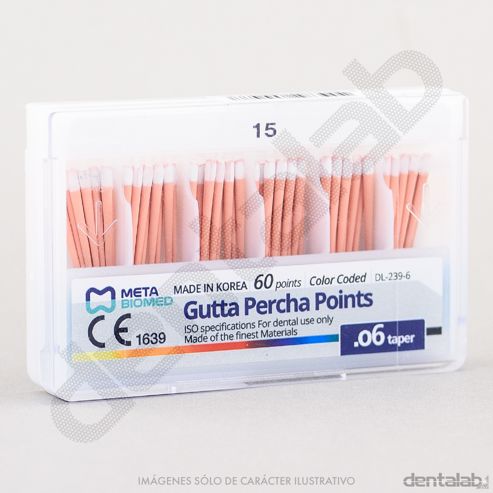 Conos de Gutta Taper 0.06 1ª Serie #15 META BIOMED