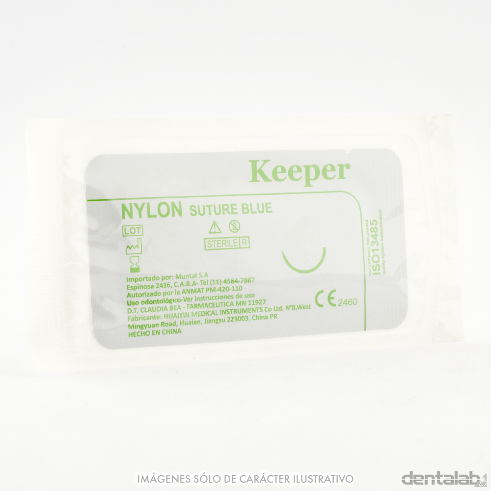 Aguja Sutura Nylon Punta Triangular Keeper 5/0 x Unidad