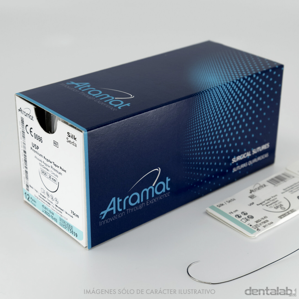 Agujas Sutura Atramat Seda 4.0 x Unidad