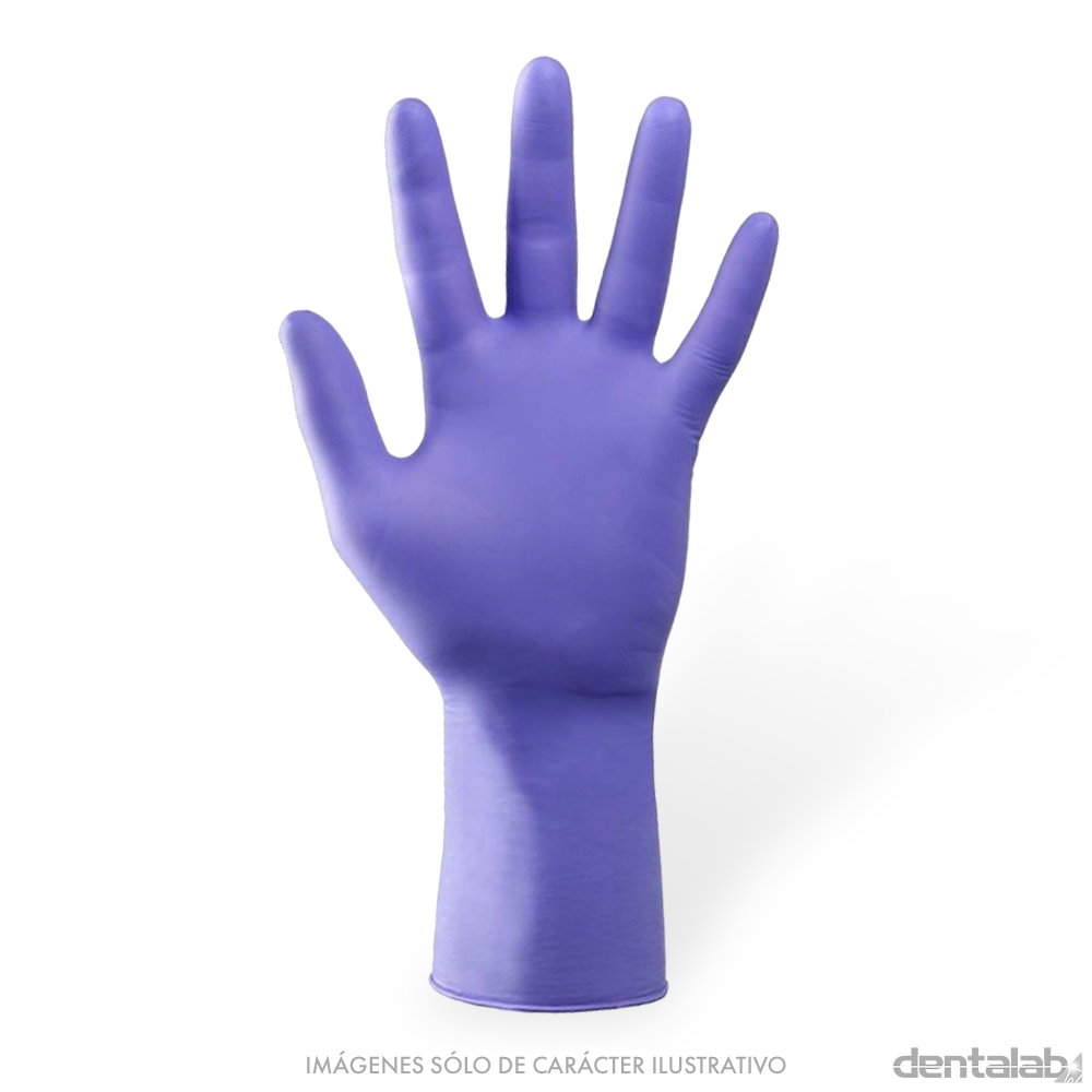 Guantes de Nitrilo LAVANDA Medium x 100 und.