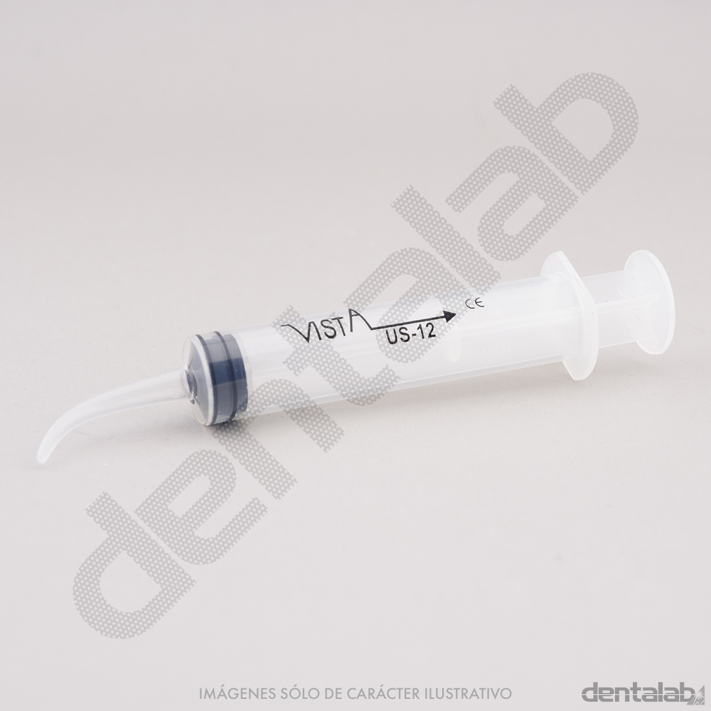 Jeringa para Irrigación Punta Curva 12ml