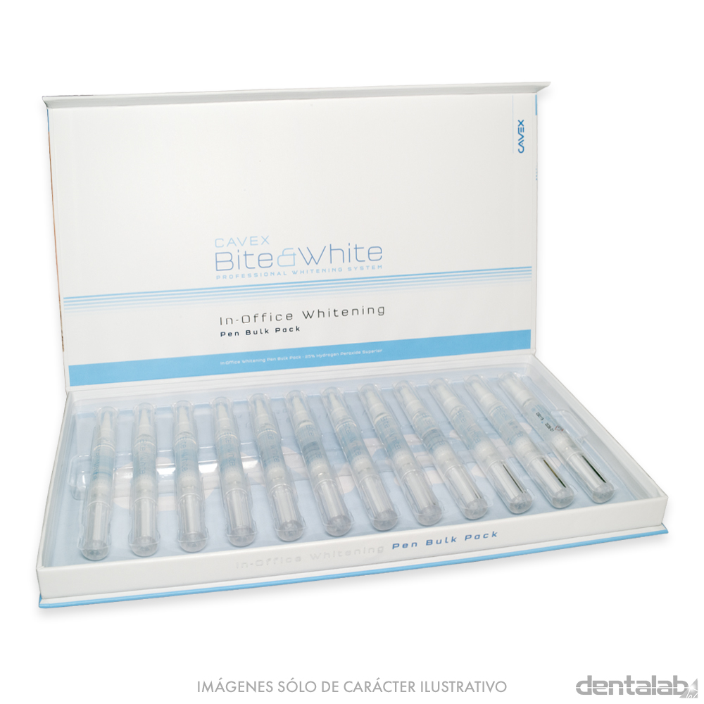 Blanqueamiento Bite & White Bulk Pack 12 Pinceles x 2ml CAVEX