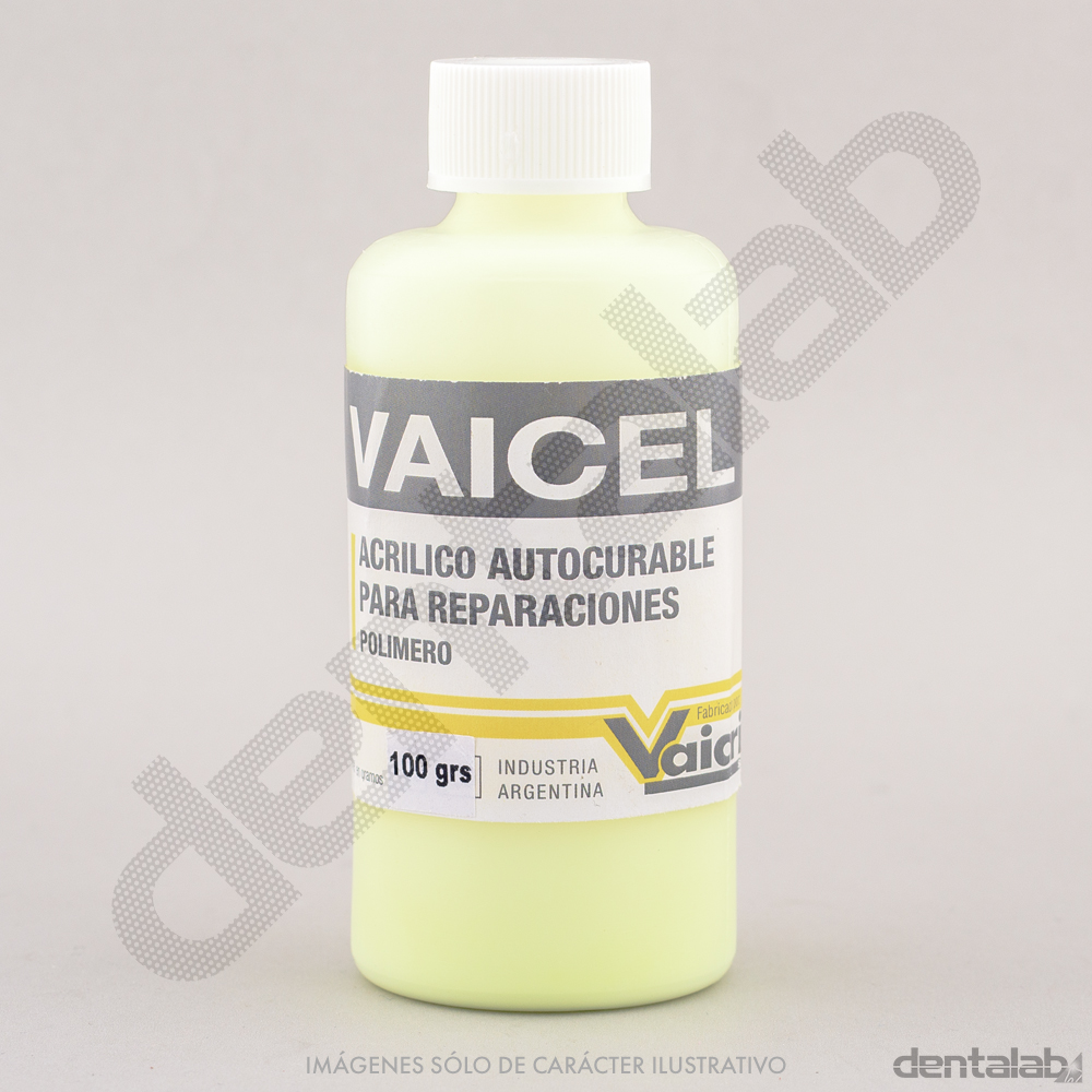Polímero Autocurable para Ortodoncia Vaicel x 100g Amarillo Flúor
