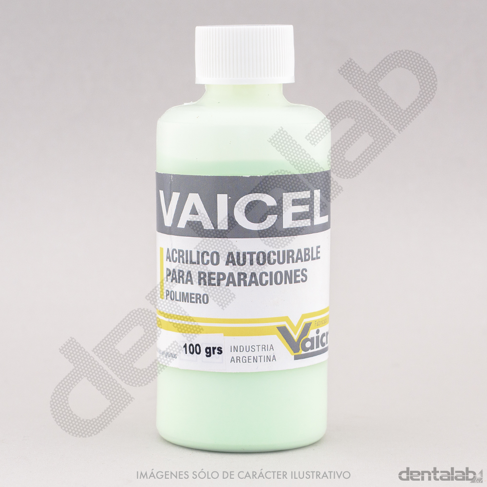 Polímero Autocurable para Ortodoncia Vaicel x 100g Verde Flúor