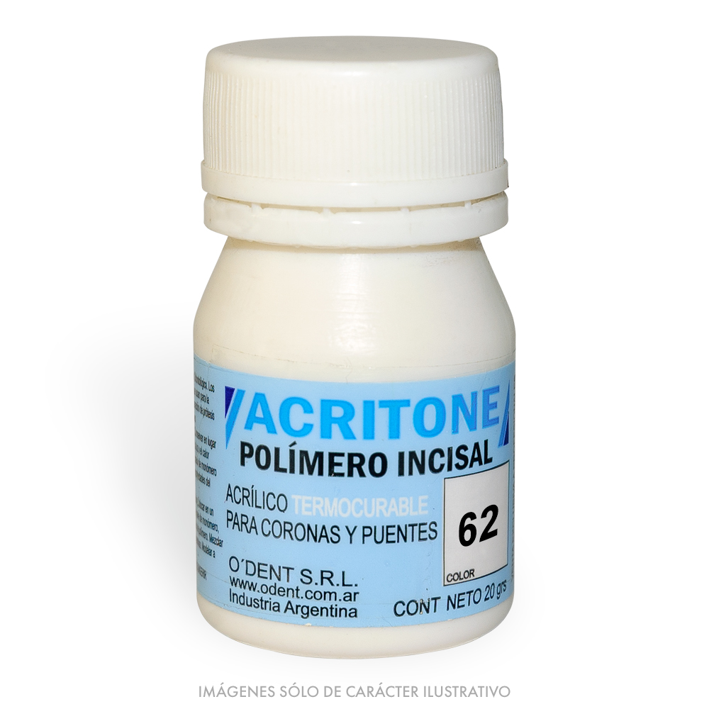 Polímero Termocurable Incisal ACRITONE 62 x 20g