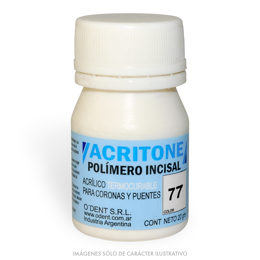 Polímero Termocurable Incisal ACRITONE 77 x 20g