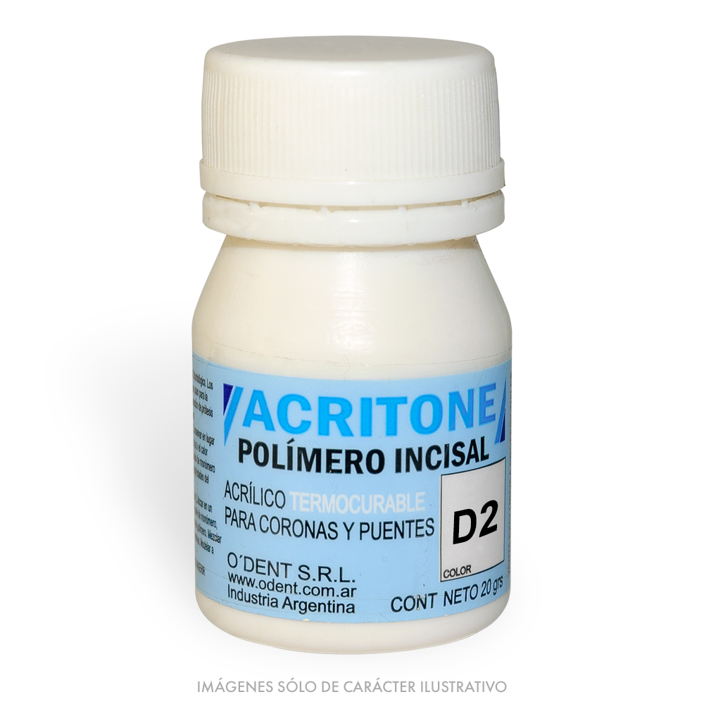 Polímero Termocurable Incisal ACRITONE D2 x 20g