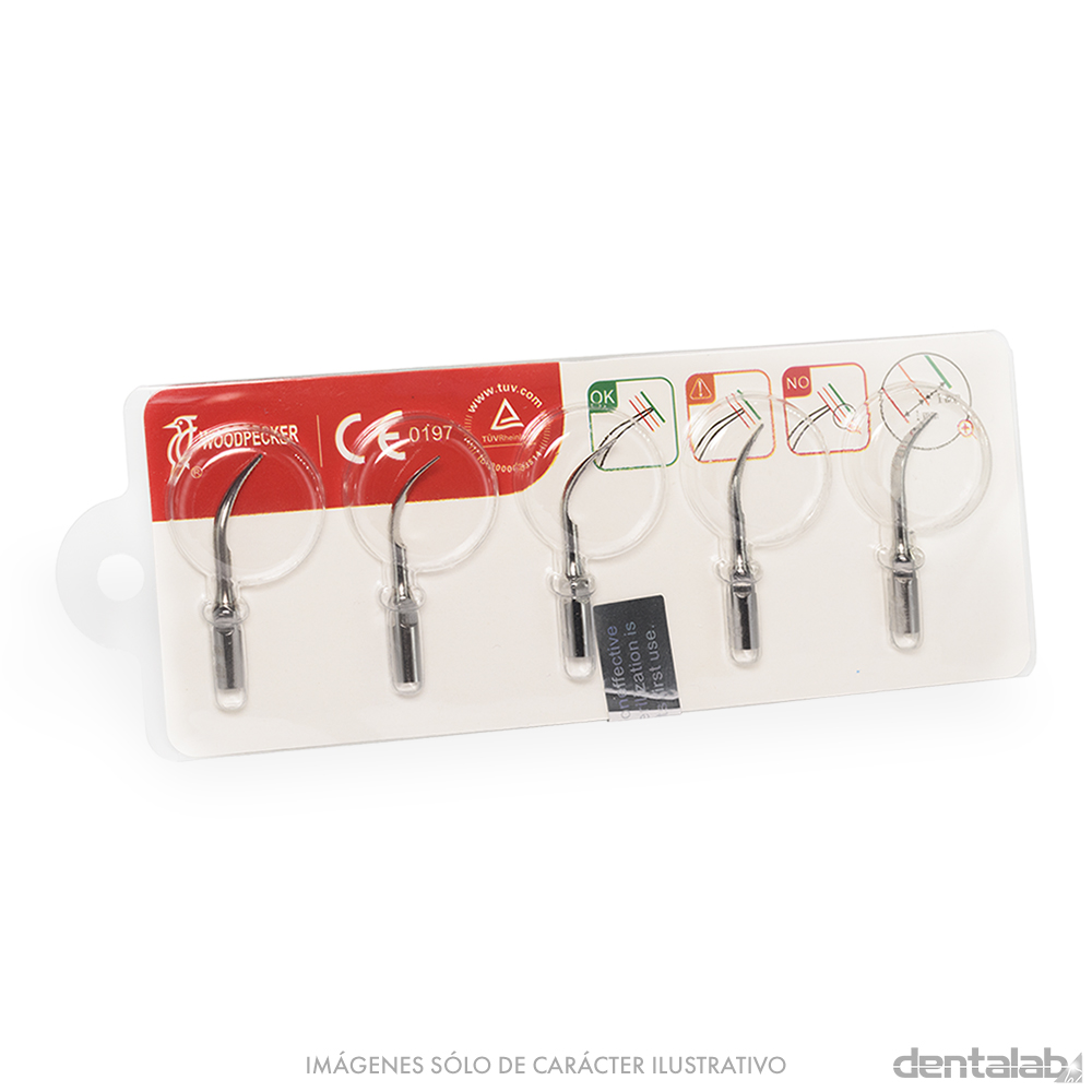 Set de Puntas para Cavitador Periodontal WOODPECKER x 5